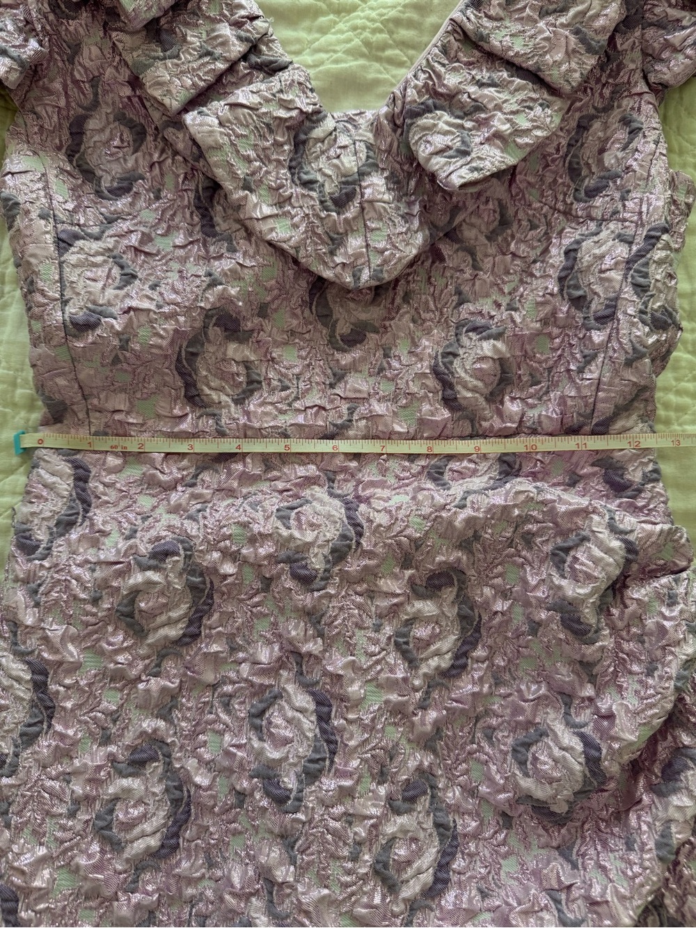 Zara Lilac Ruffled Dress - Picture 7 of 8